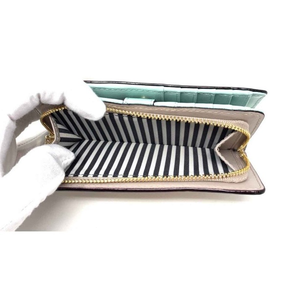 Kate Spade Phillips Road Grey/ Misty Mint Wallet - Picture 6 of 6